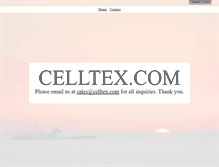 Tablet Screenshot of celltex.com